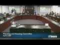 Planning and housing committee  april 5 2024