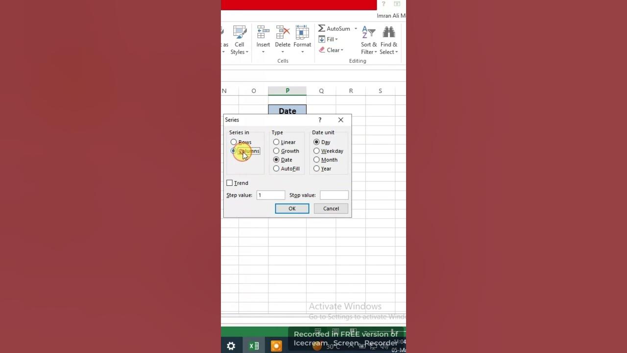 How to auto fill dates in excel excel pro tip shorts youtube
