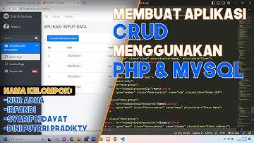 Membuat Aplikasi Web CRUD Data Mahasiswa || Kelompok 1