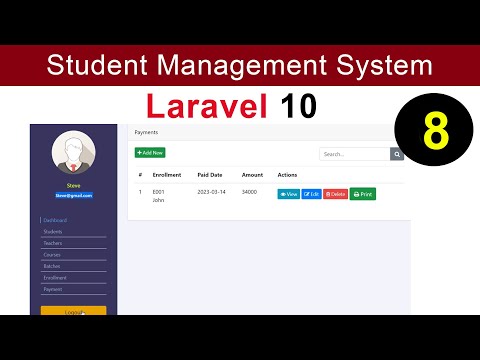 Student Management Project using Laravel 10 Part 8