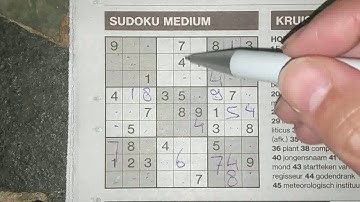 Watch how I fail to break my record with this Medium Sudoku puzzle (with a PDF file) 05-21-2019