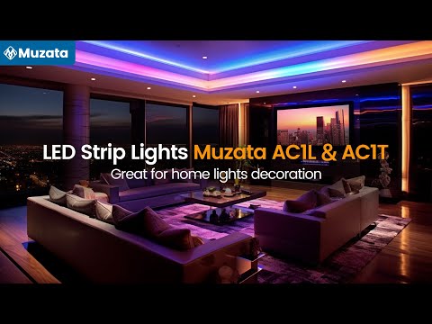 Transform Your Home with Muzata AC1L&AC1T LED Strip Lights: The Ultimate Decoration Solution!