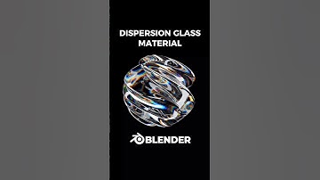 Dispersion glass material in Blender 💎 #3d #blender3d #b3d #blendermaterials#blendermaterial