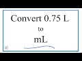 Converting Liters to Milliliters