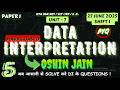 DATA INTERPRETATION 🔥 27 June 2025 Shift 1 NTA UGC NET JRF SET ASSISTANT Professor Exam (OSHIN JAIN)