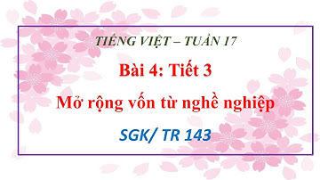 TUẦN 17   Bài 4-  Người nặn tò he - (Tiết 4)-Mở rộng vốn từ nghề nghiệp