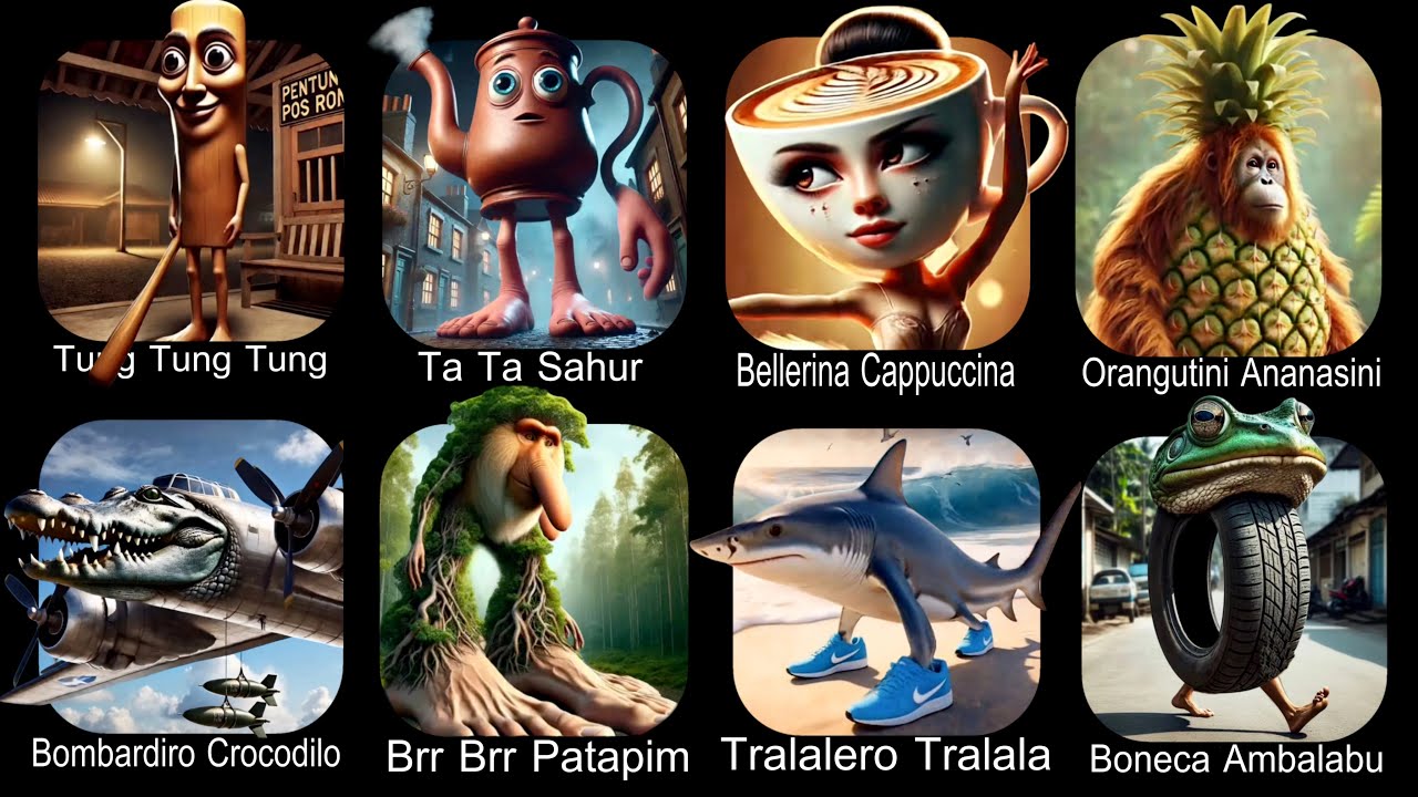 Italian Brainrot,Tung Tung Tung Sahur,Ta Ta Ta Sahur,Bombardiro Crocodilo,Tralalero Tralala