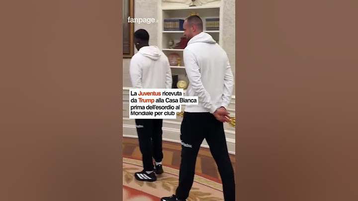 La Juventus ricevuta da Trump alla Casa Bianca prima dell'esordio al Mondiale per Club