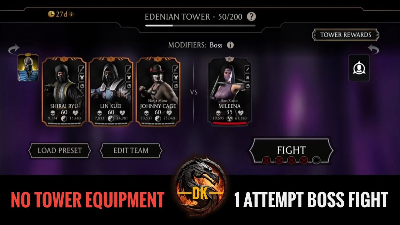 Edenian Tower 50▪️Reward 🎮 Mortal Kombat Mobile▫️MK Mobile▫️MKM 