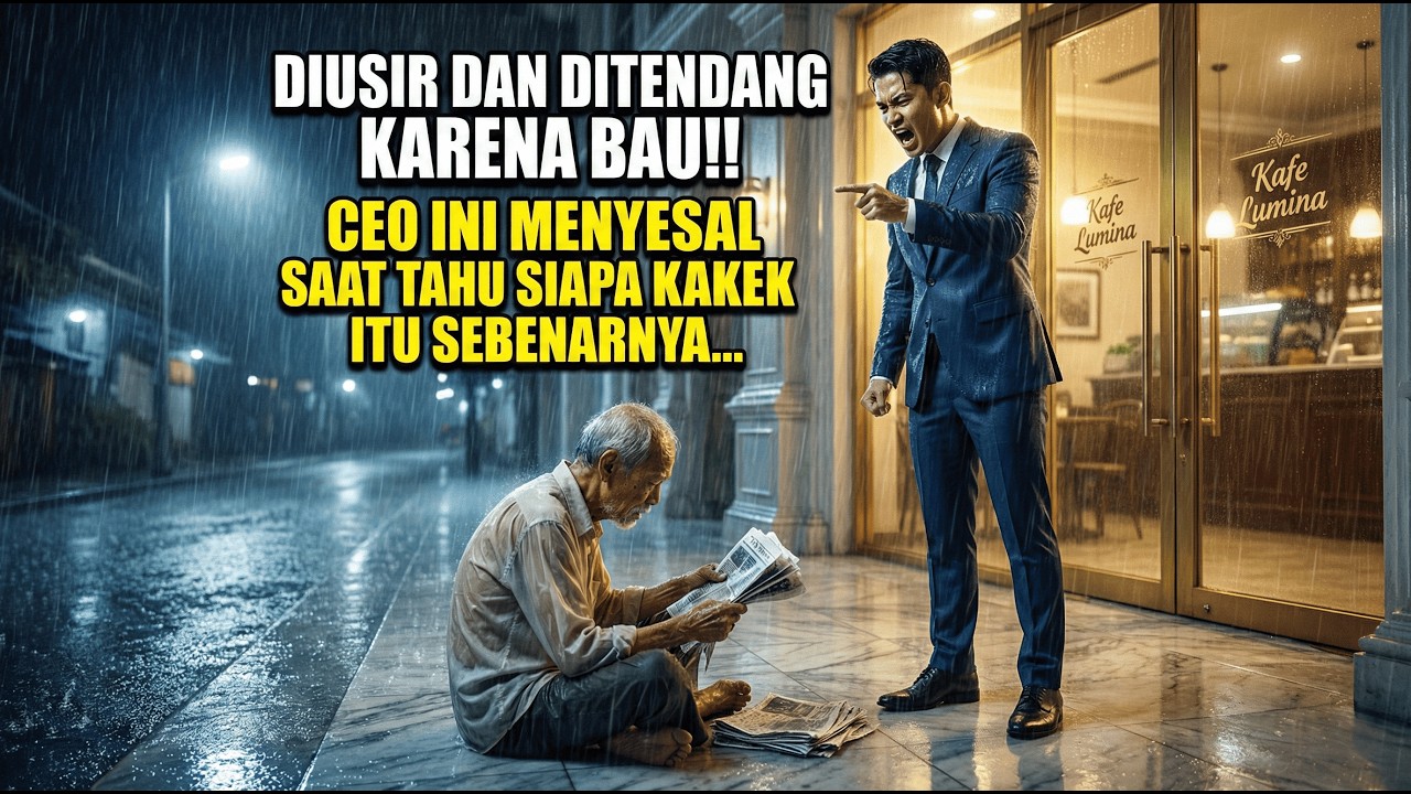 CEO Sombong Tendang Dagangan Kakek Lumpuh, Lalu Ia Kaget Saat Tahu Siapa Kakek Itu Sebenarnya!