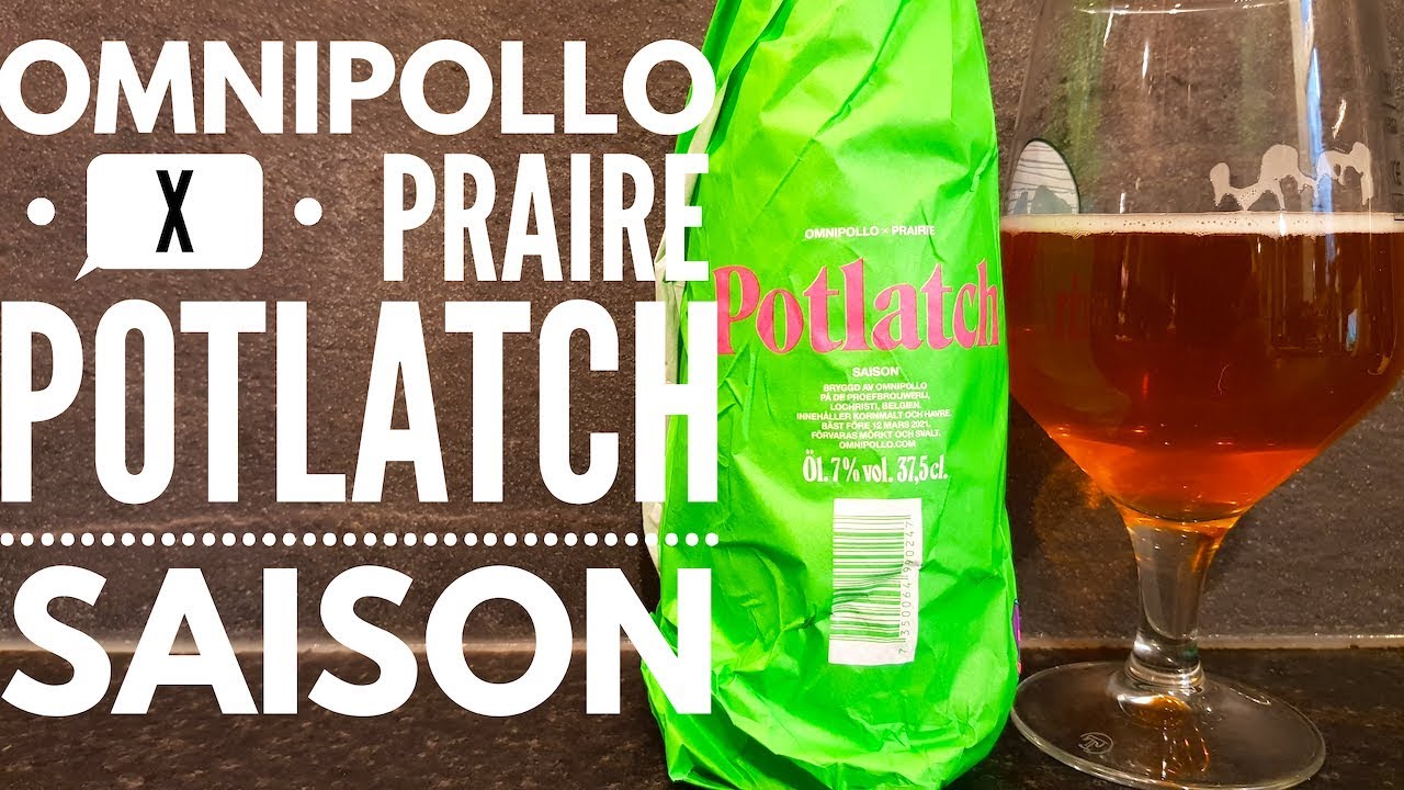Omnipollo X Prairie Artisan Ales Potlatch Saison , Swedish Craft Beer Review