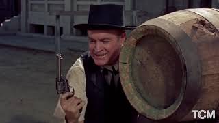 Rhonda Fleming and Bob Hope in ALIAS JESSE JAMES (1959)