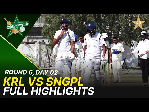 Full Highlights | KRL Vs SNGPL | President Trophy | 2025-26 | Day 2 | PCB | M2Y1H