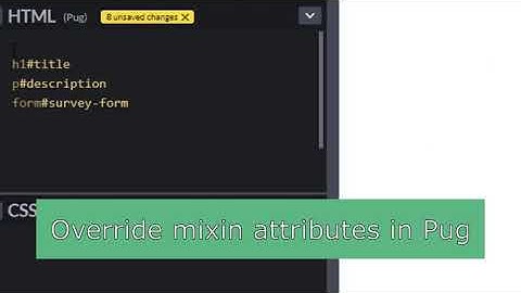 Override Mixin Attributes In Pug