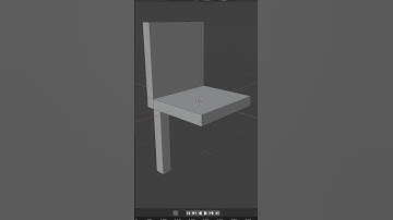 create a simple 3D chair in blender #blender #3dmodeling #blendertutorial #chairmodaling #lowpoly