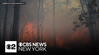 Jackson Township, New Jersey wildfire may burn for a week, officials say