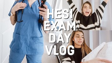 HESI EXAM DAY | how it went, how I studied, & trying on my scrubs! | Ashley Taylor