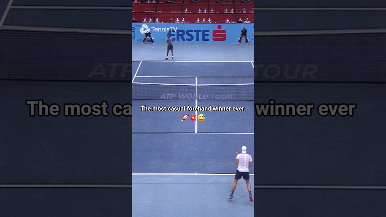 Самый непринужденный победитель форхенда в истории 💥 Гаэль Монфис | Открытый чемпионат Вены 2018 ...