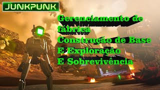 JUNKPUNK: Um jogo de gerenciamento de fábrica, construção de base e exploração e sobrevivência screenshot 1
