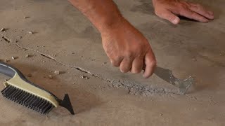 How to prep cement basement or garage floor for painting.  |  Hyde Tools