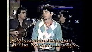 Jonathan Richman - interview - Much Music 10/16/87