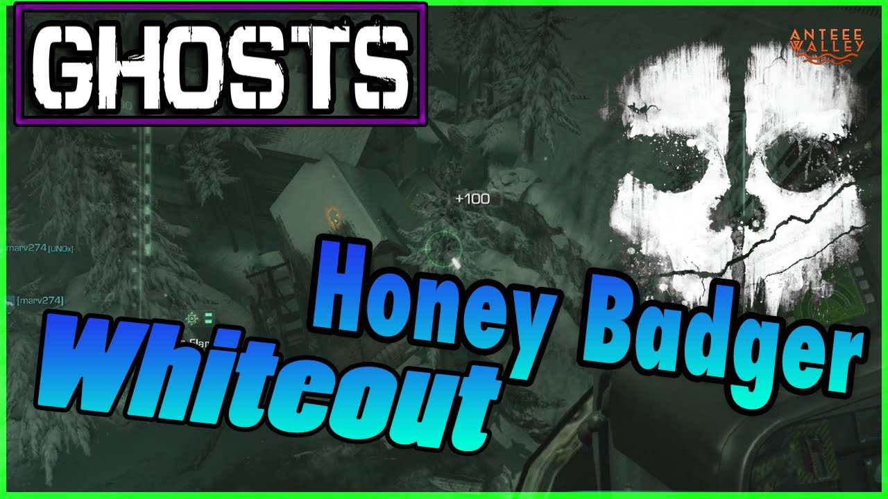 COD GHOSTS På Svenska - Honey Badger På Whiteout!