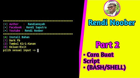 Cara membuat script installer menggunakan program BASH/SHELL part 2