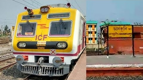 Bardhaman - Howrah Local Entering Dankuni With ER Medha Rake