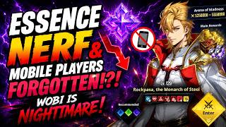 ESSENCE NERF &amp; MOBILE PLAYERS FORGOTTEN?! WOBL IS NIGTHMARE! [Solo Leveling: Arise]