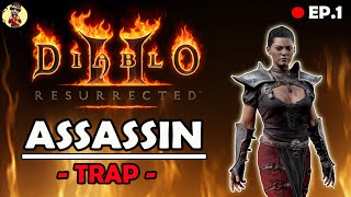 Diablo II : Resurrected | Assassin Build - Trapsin First Duriel Runs Drop Nightmare By_PinkyJung