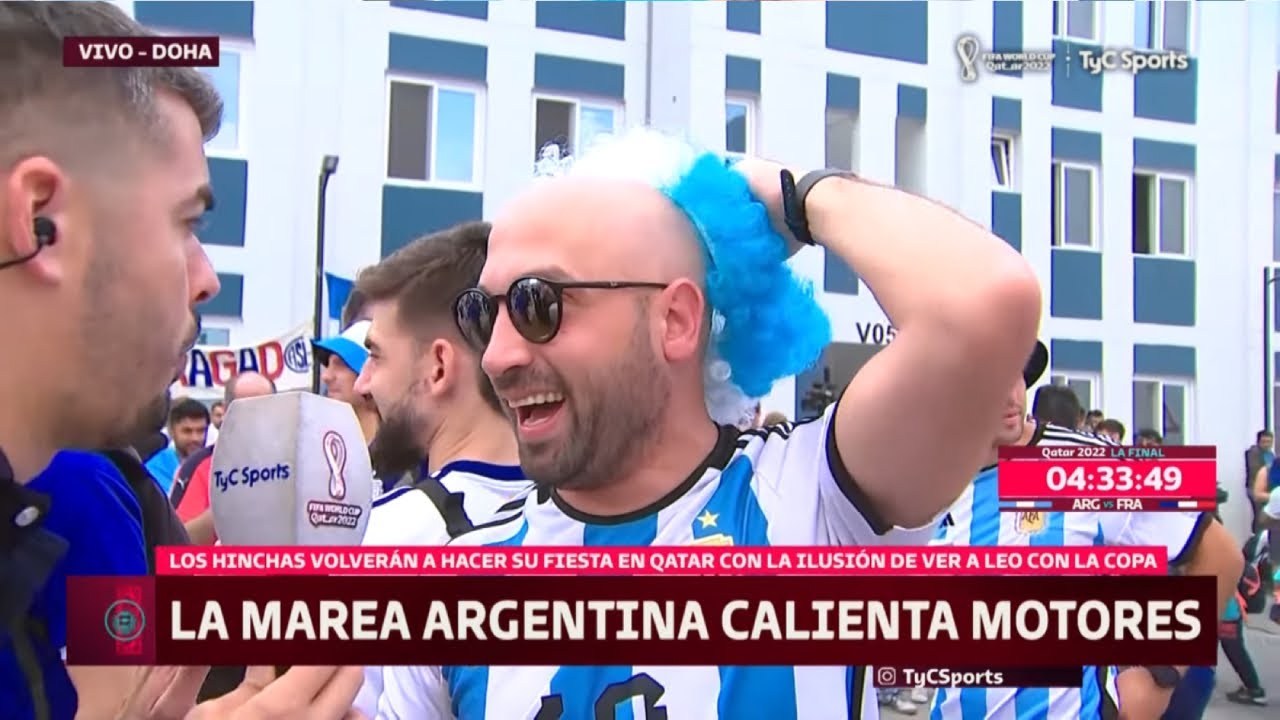 ¡PREVIA DE LA FINAL!  LA LOCURA DE LOS HINCHAS DE ARGENTINA ANTES DE JUGAR CONTRA FRANCIA