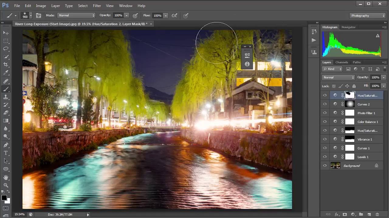 How to edit landscape photos in using Adjustment Layers YouTube