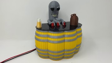 The "Calamari Kid", a 3D Printed Automaton, Final Test.