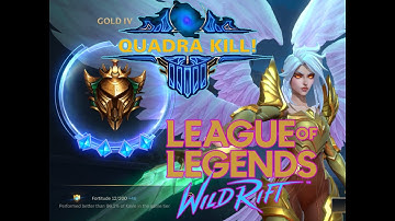 QUADRA KILL🔥 KAYLE GAMEPLAY AFTER UPDATE LEAGUE OF LEGENDS WILD RIFT