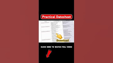 How To Download NIOS Practical Datesheet #nios #ytshorts