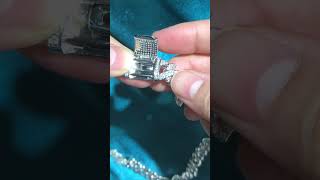 Moissanite Cuban chain clasp show up moissanitediamonds moissanite jewelry cubanchain