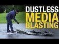 Liquid blasting at eastwood to remove paint  rust  dustless blasting with a pressure washer