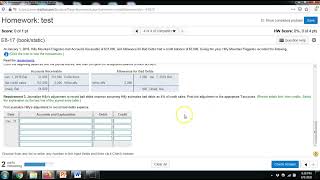 Chapter 8 - MyLab Problem 2 - Allowance Method - Percent of Sales Method