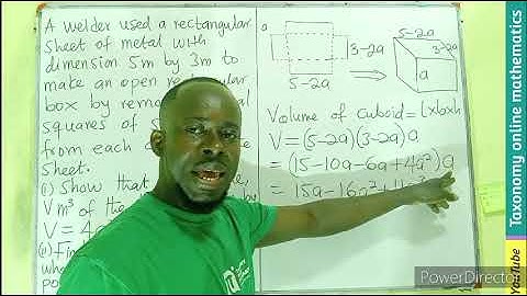 Calculus 3: How to find the Maximum Volume of a Rectangular box (Application of Differentiation)