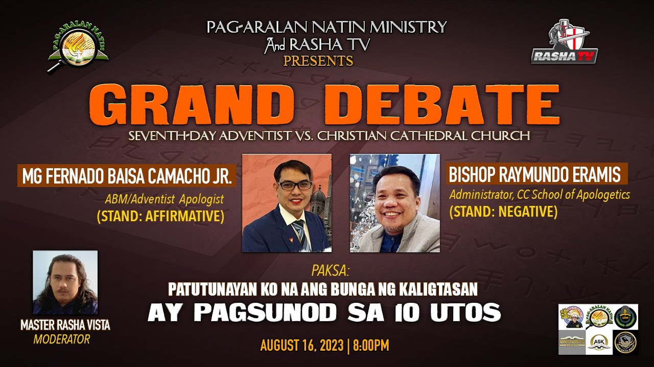 GRAND DEBATE 2023: Seventh-day Adventist Vs. Christian Cathedral Church. | August 16, 2023.