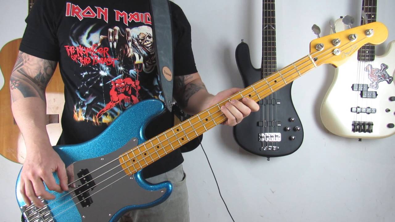 Iron Maiden Running Free Bass Cover (HD) YouTube