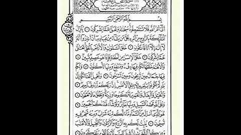 016 سورة النحل (AnNahl) بصوت الشيخ محمد صديق المنشاوي