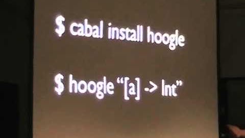 Tools for Writing Haskell Programs - Nick Partridge - BFPG 2010-10