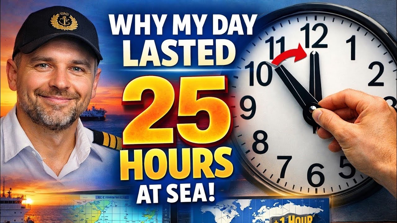 Почему мой день в море длился 25 часов ⏰ | Объяснение изменения времени на корабле