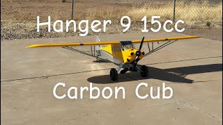 Hanger 9 Carbon Cub 15cc 90 inch WS ๐ฅCRASH ๐ฅand Re-Maiden after repairs!!