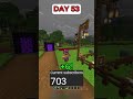 Breaking 10 dirt blocks for every subscriber! DAY 53 #minecraft #reels #shorts #gaming