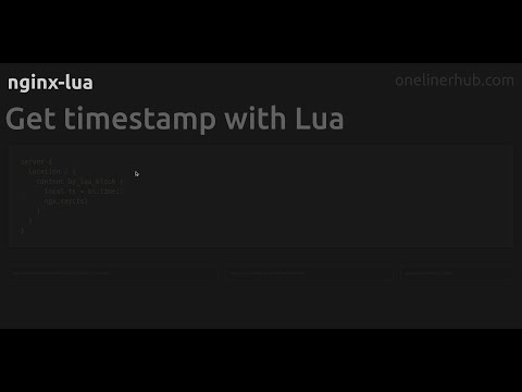 Get timestamp with Lua