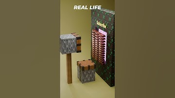 Minecraft vs Real Life: Nether Portal Experiment 🔥 | Epic 3D Animation in blender part 8 #shorts