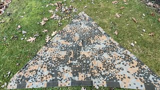 WW2 German SS Zeltbahn how to fold and make it as a poncho ￼￼