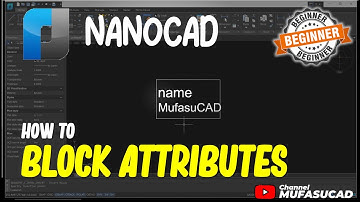 NanoCAD How To Block Attributes